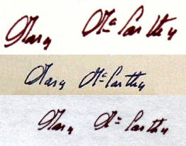 Mary  McCarthy signature