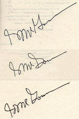 George  McGovern signature