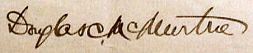 Douglas C.  McMurtrie signature