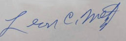 Leon Claire  Metz signature