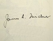 James A.  Michener signature
