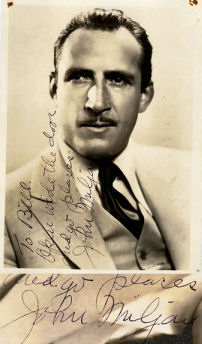 John  Miljan signature