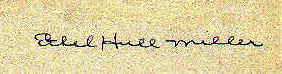 Ethel Hull  Miller signature