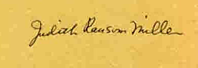Judith Ransom Miller signature