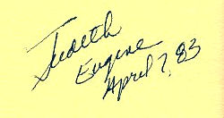Judith  Minty signature