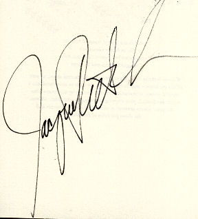 Jacquelyn  Mitchard signature
