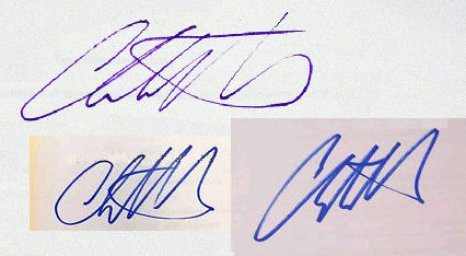 Christopher  Moore signature