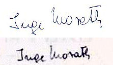 Inge  Morath signature