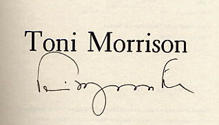 Toni  Morrison signature