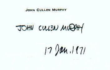John Cullen Murphy signature