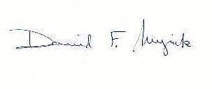 David F.  Myrick signature