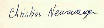 Christian  Newswanger signature