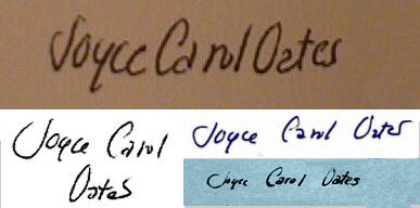 Joyce Carol  Oates signature