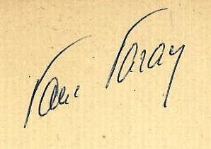 Paul  Paray signature