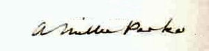 Agnes Miller  Parker signature