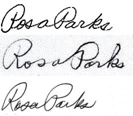 Rosa  Parks signature