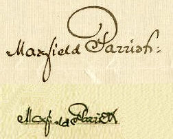 Maxfield  Parrish signature