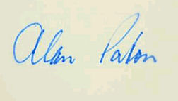 Alan  Paton signature