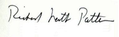 Richard North  Patterson signature