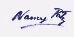 Nancy  Patz signature