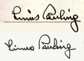 Linus  Pauling signature