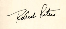 Robert  Peters signature