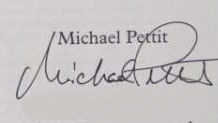 Michael  Pettit signature