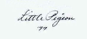 Little  Pigeon signature