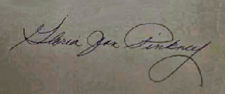 Gloria Jean  Pinkney signature