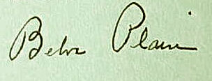 Belva  Plain signature