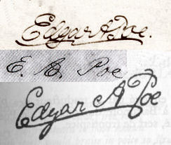 Edgar Allan  Poe signature