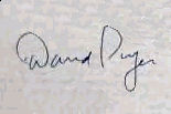 David  Poyer signature