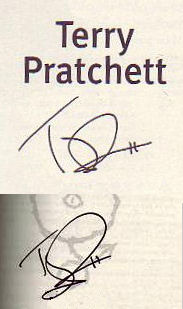 Terry  Pratchett signature