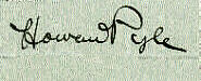Howard  Pyle signature