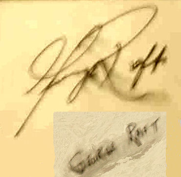 George  Raft signature