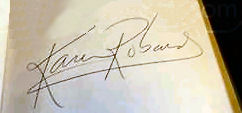 Karen  Robards signature
