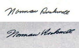 Norman  Rockwell signature