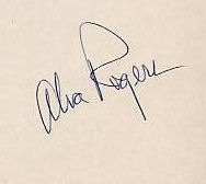 Alva  Rogers signature