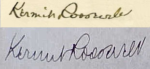 Kermit  Roosevelt signature