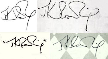 J. K.  Rowling signature