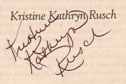 Kristine Kathryn  Rusch signature