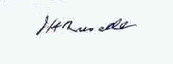 J. H.  Russell signature