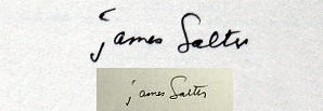 James  Salter signature