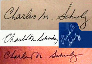 Charles M.  Schulz signature