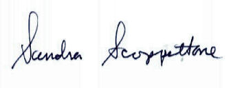 Sandra  Scoppettone signature