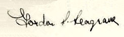 Gordon S.  Seagrave signature