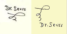 Dr.  Seuss signature