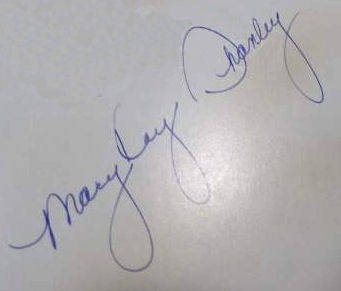 Mary Kay  Shanley signature