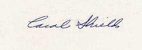 Carol  Shields signature
