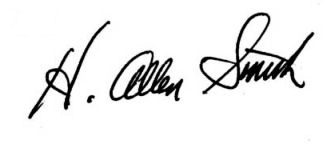 H. Allen  Smith signature